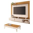 Ver imagem 1 de Home Suspenso Zenith Off White Cinamomo com Mesa de Centro Cadenza Off White Cinamomo - Hb Móveis