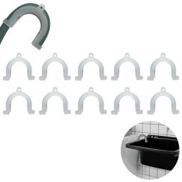 Suporte Curva Para Mangueira Saída Água Máquina De Lavar Universal | Ledmang | Kit 10 Un - 1