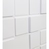 Kit 25 Placas Revestimento de Parede PVC 3d Alto Relevo Pixels Branco - 3