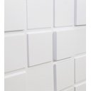 Ver imagem 3 de Kit 25 Placas Revestimento de Parede PVC 3d Alto Relevo Pixels Branco