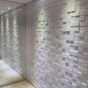 Ver imagem 1 de Kit 25 Placas Revestimento de Parede PVC 3d Alto Relevo Pixels Branco