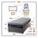 Ver imagem 2 de Cama Box Baú Solteiro 88x188 Dakota Espuma D33 King House