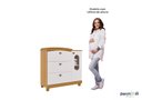 Ver imagem 7 de Cômoda Infantil 3 Gavetas 1 Porta Quarto Criança Multiuso Enxoval do Bebê 100% Mdf Cor Branco/nature