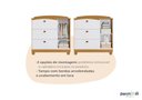 Ver imagem 5 de Cômoda Infantil 3 Gavetas 1 Porta Quarto Criança Multiuso Enxoval do Bebê 100% Mdf Cor Branco/nature