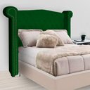 Ver imagem 1 de Cabeceira Estofada Sienna para Cama Box Queen 160 cm Suede Verde