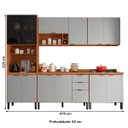 Ver imagem 4 de Cozinha Modulada Firenze Fi0014 Amêndola Touch Nude Prime Tx - Demóbile