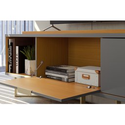 Bancada Malibu 1,83 Pés de Aço Cinza / Tauari Lukaliam - 2