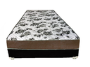 Ver imagem 2 de Cama Box Solteiro Suede Preto + Colchão Solteiro Suede Marrom Espuma 88x188x55