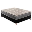 Ver imagem 1 de Cama Box Casal: Colchão Espuma Paropas D45/EP Confort Mega Firme + Base CRC Suede Black(138x188)