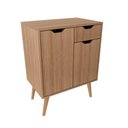 Ver imagem 5 de Gabinete para Banheiro com 2 Portas e Pés Estilo Retrô 80 Cm Cor:amêndoa