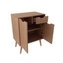Ver imagem 6 de Gabinete para Banheiro com 2 Portas e Pés Estilo Retrô 80 Cm Cor:amêndoa