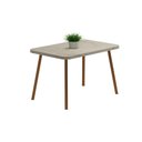 Ver imagem 5 de Mesa de Jantar 4 Lug Retangular 1,2m Stellar Carraro Pet Ros