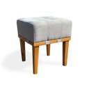 Ver imagem 6 de Puff para Sala de Estar Quadrado Apolo Linho Cinza Sanna Decor