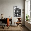 Ver imagem 1 de Quadro Decorativo Preto Velho - Entidade Espiritual -70x50cm:moldura Branca