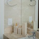 Ver imagem 2 de Porta Escovas Em Acrílico Clean 7x21cm Decor Acrílicos Marrom Perolado