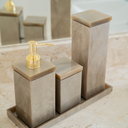 Ver imagem 5 de Porta Escovas Em Acrílico Clean 7x21cm Decor Acrílicos Marrom Perolado