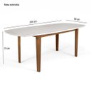 Ver imagem 3 de Mesa Extensível Oval 2,0M Aberta Jabuticabeira CabeCasa MadeiraOriginals