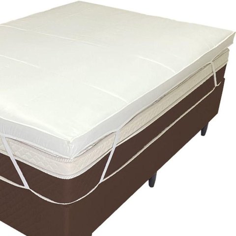 Pillow Top Queen 200 Fios Premium 10cm 1200g-m² 158x200cm Branco