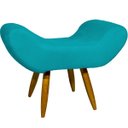 Ver imagem 4 de Kit 2 Poltronas Decorativas Para Sala Recepção Escritório Consultório + Puff Emilia Suede
