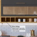 Ver imagem 7 de Armário de Cozinha Modulada com Balcão e Tampo 12 Portas 4 Gavetas Ágata 100% Mdf Vidro Reflecta Amê