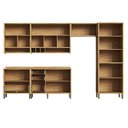 Ver imagem 3 de Armário de Cozinha Modulada com Balcão e Tampo 12 Portas 4 Gavetas Ágata 100% Mdf Vidro Reflecta Amê