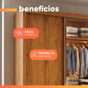Ver imagem 6 de Guarda Roupas Casal 3 Portas de Correr Reflecta com LED 4 Gavetas Flex Eva