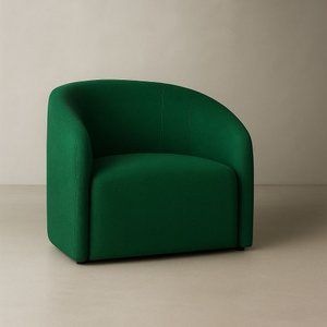 Poltrona Orgânica Laha Bouclé Premium - Verde