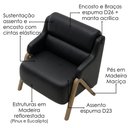 Ver imagem 4 de Poltrona Decorativa Madri Pes Madeira Courino Tcs 724 Moll