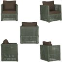 Ver imagem 5 de Mesa e 3 Poltronas Madri Corda Náutica Estofado 9 Trama Verde