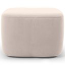 Ver imagem 4 de Poltrona de Amamentação com Balanço e Puff Orgânico Saori W01 Suede Bege - Lyam Decor