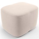Ver imagem 3 de Poltrona de Amamentação com Balanço e Puff Orgânico Saori W01 Suede Bege - Lyam Decor
