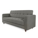 Ver imagem 5 de Sofá 03 Lugares Arezzo Suede Grafite Pés Chanfrado Tabaco - D'Rossi DRossi