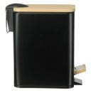 Ver mais imagens de Kit Lavabo Banheiro Bambu Lixeira Pedal 5 Litros + Escova Sanitária Pgb