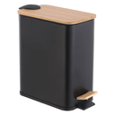 Ver imagem 2 de Kit Lavabo Banheiro Bambu Lixeira Pedal 5 Litros + Escova Sanitária Pgb