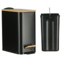 Ver imagem 6 de Kit Lavabo Banheiro Bambu Lixeira Pedal 5 Litros + Escova Sanitária Pgb