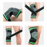 Kit Par Compressão Ajustável Ortopédica Elástica Alívio Dor Proteção Esportes Preto - 5