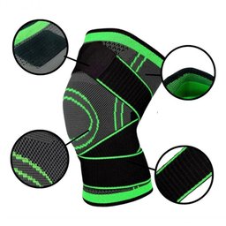 Kit Par Compressão Ajustável Ortopédica Elástica Alívio Dor Proteção Esportes Preto - 2