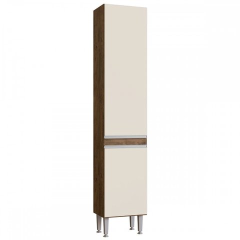 Paneleiro Athena 2 Portas 3 Prateleiras Itauba/off White - Irm Móveis