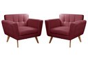 Ver imagem 1 de Conjunto 2 Poltronas Bruna Estilo Living Moderna Decoração Sala Recepção