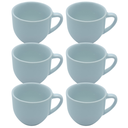 Ver imagem 3 de Jogo 6 Xicaras Café/chá Cônica 170ml - Kit Porcelana Branca