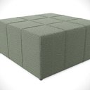 Ver imagem 6 de Puff Decorativo Para Sala de Estar Quadrado Milano 90x90cm W01 Bouclê Oliva - Lyam Decor