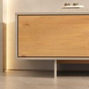 Ver imagem 6 de Rack TV 75 Madeira Cashmere Sala 184 cm 3 Portas Fendi Arto Idimex