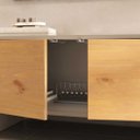 Ver mais imagens de Rack TV 75 Madeira Cashmere Sala 184 cm 3 Portas Fendi Arto Idimex