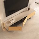 Ver imagem 4 de Rack TV 75 Madeira Cashmere Sala 184 cm 3 Portas Fendi Arto Idimex