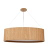 Pendente Lustre Oval Madeira 76cm Cor:freijó - 1