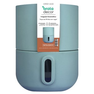 Vaso Autoirrigável Decor (25x33) Verde Sage Brota