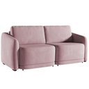 Ver imagem 1 de Sofá Cama Casal para Sala 176cm Polska K04 Veludo Rosê - Mpozenato