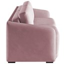 Ver imagem 6 de Sofá Cama Casal para Sala 176cm Polska K04 Veludo Rosê - Mpozenato