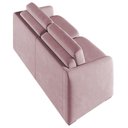 Ver imagem 7 de Sofá Cama Casal para Sala 176cm Polska K04 Veludo Rosê - Mpozenato
