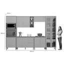 Ver imagem 4 de Cozinha Modulada Completa Allure 6 Peças (2aéreos+2balcões+1cristaleira+1torrequente) Cp20